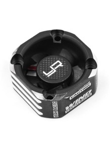 Yeah Racing - Ventola da 30mm con case nero in alluminio booster cooling fan