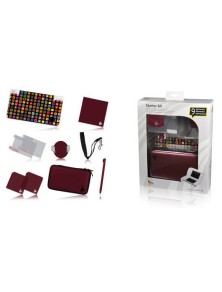 KIT 9 IN 1 ROSSO 3DSXL DSIXL CUSTODIE/PROTEZIONE