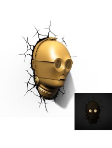 LAMPADA DA MURO 3D C-3PO STAR WARS GADGET