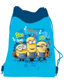 BORSA MINIONS BLU 30X40 GADGET