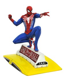 DIAMOND SELECT MG PS4 SPIDER-MAN ON TAXI STATUA