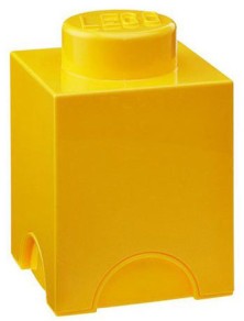 CONTENITORE LEGO BRICK 1 GIALLO GADGET