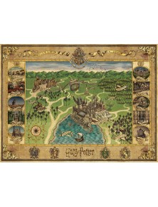 Harry Potter Jigsaw Puzzle Hogwarts Map (1500 Pezzi) Ravensburger