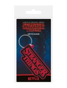 Stranger Things Rubber Portachiavi Logo 6 Cm Pyramid International