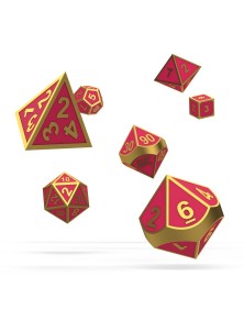 Oakie Doakie Dice RPG Set Metal Glow In The Dark - Golden Princess (7) Oakie Doakie Dice