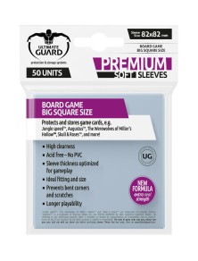 Ultimate Guard Premium Soft Sleeves For Gioco Da Tavolo Cards Big Square (50) Ultimate Guard