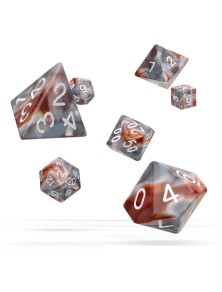 Oakie Doakie Dice RPG Set Gemidice - Silver-Rust (7) Oakie Doakie Dice