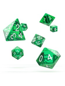 Oakie Doakie Dice RPG Set Translucent - Green (7) Oakie Doakie Dice