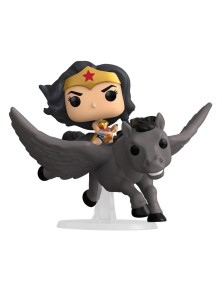 Wonder Woman Pop! Rides Vinile Figura Wonder Woman 80th On Pegasus 15 Cm Funko