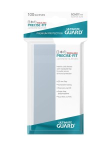 Ultimate Guard Precise-Fit Sleeves Resealable Japanese Size Transparent (100) Ultimate Guard