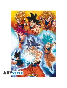 Dragon Ball Super Poster "Trasformazione di Goku" 91.5 x 61 cm AbyStyle