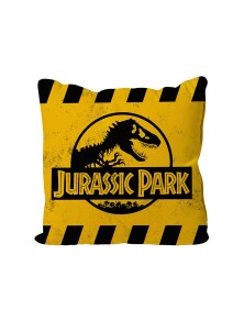 Jurassic Park Cuscino Caution Yellow Logo 40 X 40 Cm Sd Toys