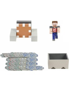 Minecraft Explosive Wagon Steve Figura Mattel