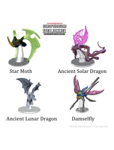 D&d Icons Of The Realms Spelljammer Adventures In Space Pre-painted Miniatures Ship Scale - Astral Elf Patrol Wizkids