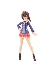 Sousai Shojo Teien Plastica Model Kit 1/10 Ao Gennai Wakaba Girls' High School Winter Clothes 16 Cm Kotobukiya