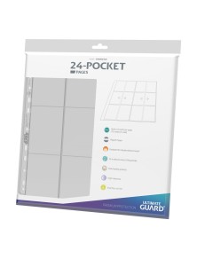 Ultimate Guard 24-Pocket QuadRow Pages Side-Loading Clear (10) Ultimate Guard