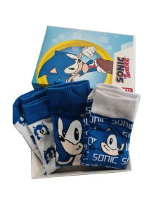 Sonic The Hedgehog Assortiti Pack 3 Calzini Adulto Sega