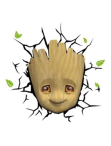 Marvel 3D LED Light Baby Groot Face 3D 3Dlight