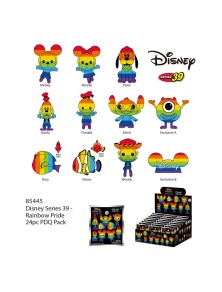 Disney Pvc Bag Clips Series 39 Arcobaleno (pride)  Con Figure Int.