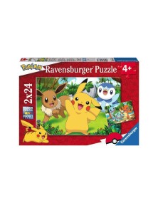 Pokémon Children's Jigsaw Puzzle Pikachu & Friends (2 X 24 Pezzi) Ravensburger