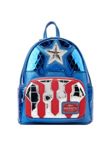 Loungefly Marvel Captain America Metallic Zaino 26cm Loungefly