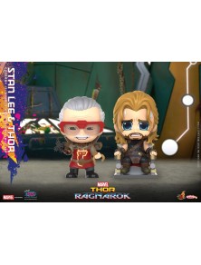 Thor: Ragnarok Cosbaby (S) Mini Figures Stan Lee & Thor 10 Cm Hot Toys