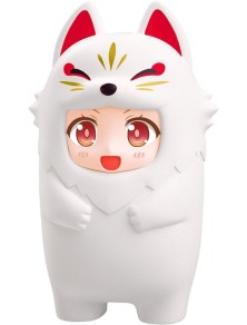 Nendoroid More Kigurumi Face Parts Case For Nendoroid Figures White Kitsune 10 Cm Good Smile Company