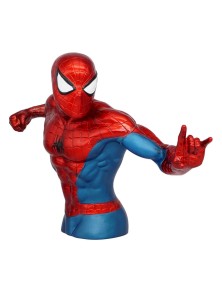 Marvel Figural Bank Spider-man (metallic Version) 20 Cm Con Figura Int.