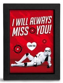 QUADRO STAR WARS STORMTROOPER I WILL ALWAYS MISS YOU - GADGET