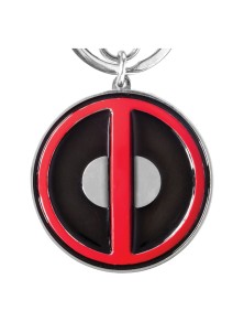 Marvel Metal Portachiavi Deadpool Logo Con Figure Int.