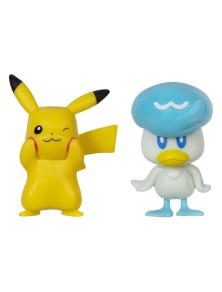 Pokémon Gen Ix Battle Figura Pack Mini Figura 2-pack Pikachu & Quaxly 5 Cm Jazwares