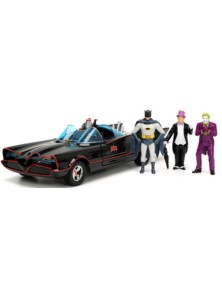 DC Comics Diecast Model 1/24 Batman 1966 Classic Batmobile Deluxe Jada Toys