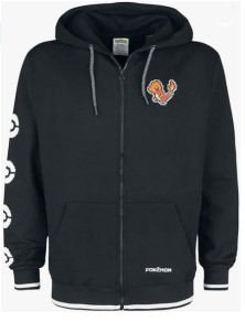 Felpa Con Cappuccio Pokemon Charmander Pixel Uomo Xl - Abbigliamento