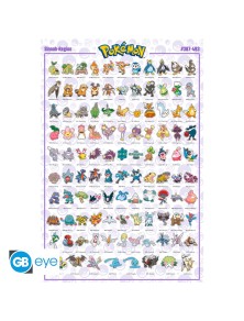 Pokemon - Poster Maxi 91.5x61 - Sinnoh Pokemon French