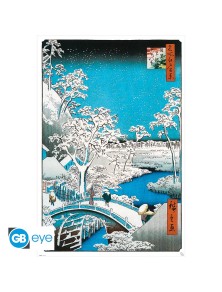 Hiroshige - Poster Maxi 91.5x61 - The Drum Bridge