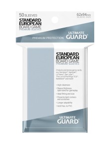 Ultimate Guard Premium Soft Sleeves For Gioco Da Tavolo Cards Standard European (50) Ultimate Guard