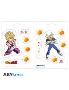 Dragon Ball - Adesivi - 16x11cm/ 2 Fogli - Dbz/ Gohan & Trunks