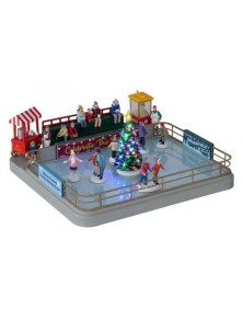 14871 LEMAX OUTDOOR SKATING RINK + 4.5V ADAPTOR NATALE - VILLAGGI DI