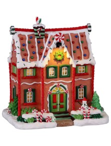 15826 LEMAX PEPPERMINT HOUSE (4.5V) NATALE - VILLAGGI DI