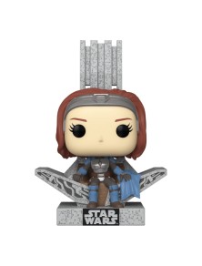 Star Wars: The Mandalorian Pop! Deluxe Vinile Figura Bo Katan W/throne 9 Cm Funko