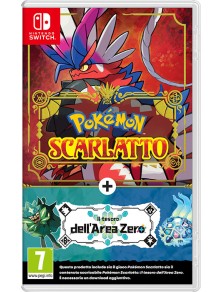 POKEMON SCARLATTO + PACK ESPANSIONE IL TESORO DELL'AREA ZERO AVVENTURA - NINTENDO SWITCH