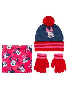 Disney Minnie Scalda Collo Cappello Guanti Set Cerdà