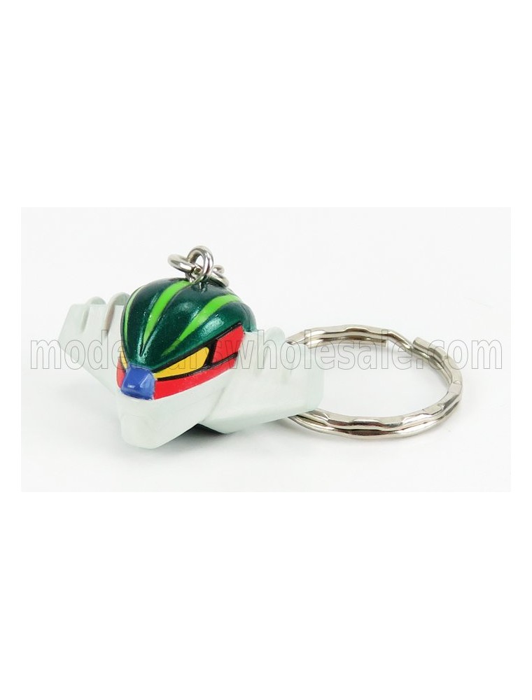 HL-PRO - JEEG - PORTACHIAVI - KEYRING FIGURE JEEG ROBOT D'ACCIAIO - GO-NAGAI - GREY GREEN RED