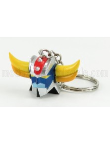 HL-PRO - GOLDRAKE - PORTACHIAVI - KEYRING FIGURE GRENDIZER GOLDRAKE UFO ROBOT - BLUE SILVER YELLOW