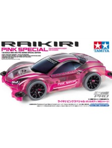 Tamiya - Raikiri Pink MS-Chassis mini4WD-PRO con carrozzeria in Lexan