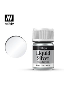 VALLEJO MODEL COLOR LIQUID SILVER ALCOHOL 70790 COLORI VALLEJO