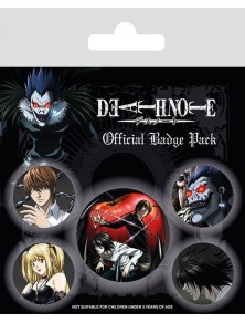 Death Note Pin-Back Buttons 5-Pack Characters Pyramid International