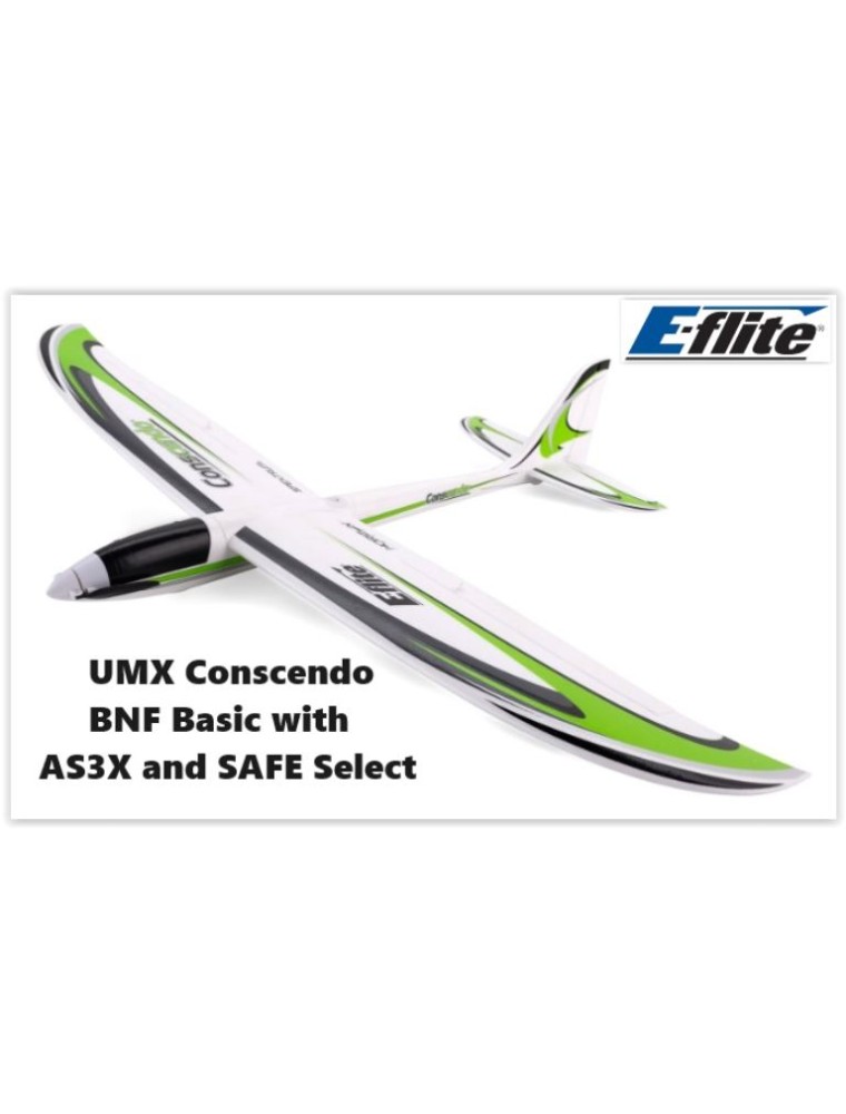 E-Flite - UMX Conscendo BNF Basic motoaliante LiPo non inclusa