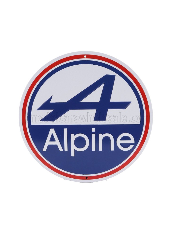 ACCESSORIES - METAL ROUND PLATE - RENAULT ALPINE - VARIOUS