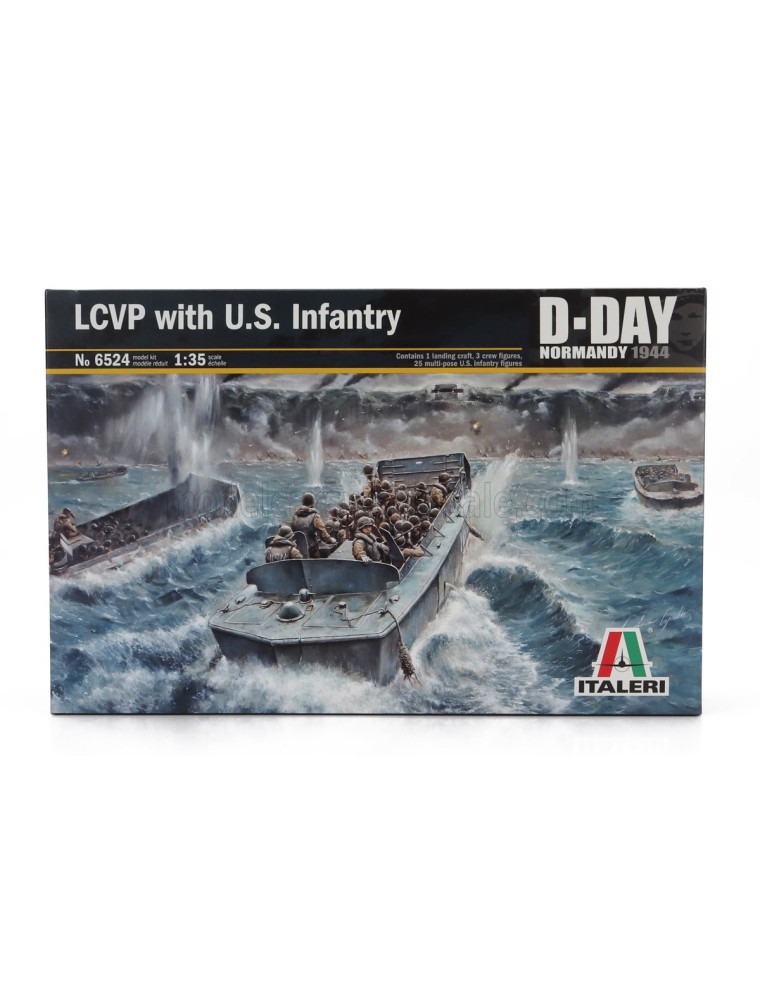 BOAT - LCVP LANDING CRAFT WITH USA INFANTRY MILITARY D-DAY NORMANDY 1944 - /